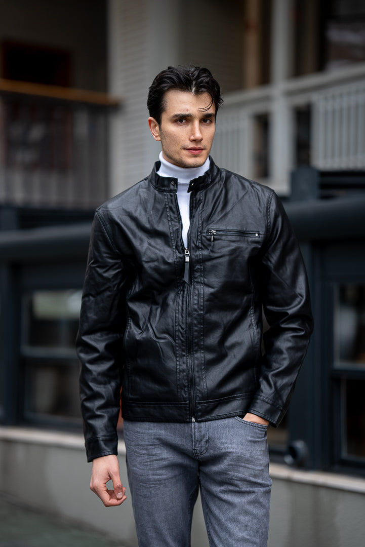 Men's Black Leather Jackets