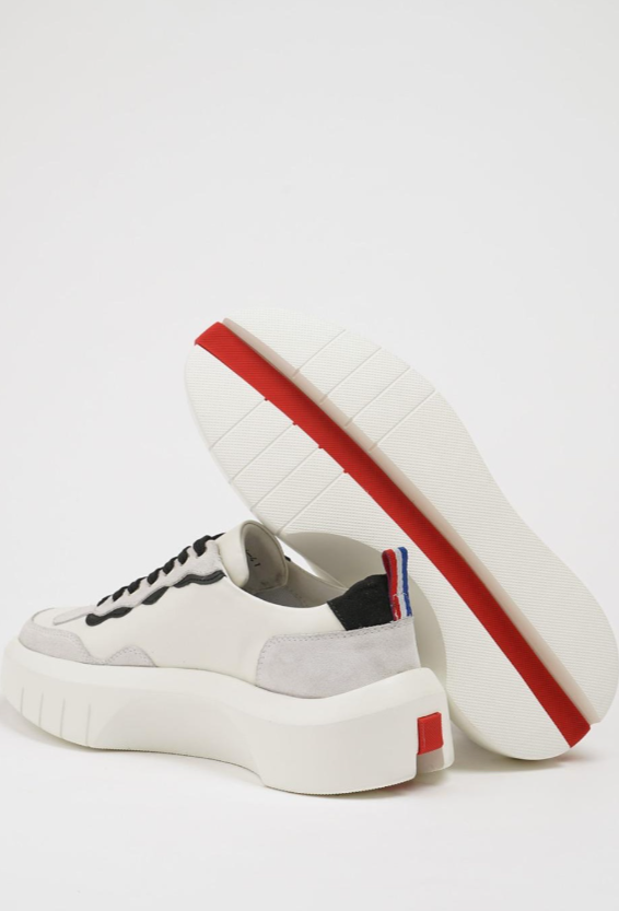 Grey Suede And Plan Leather Casual Runners