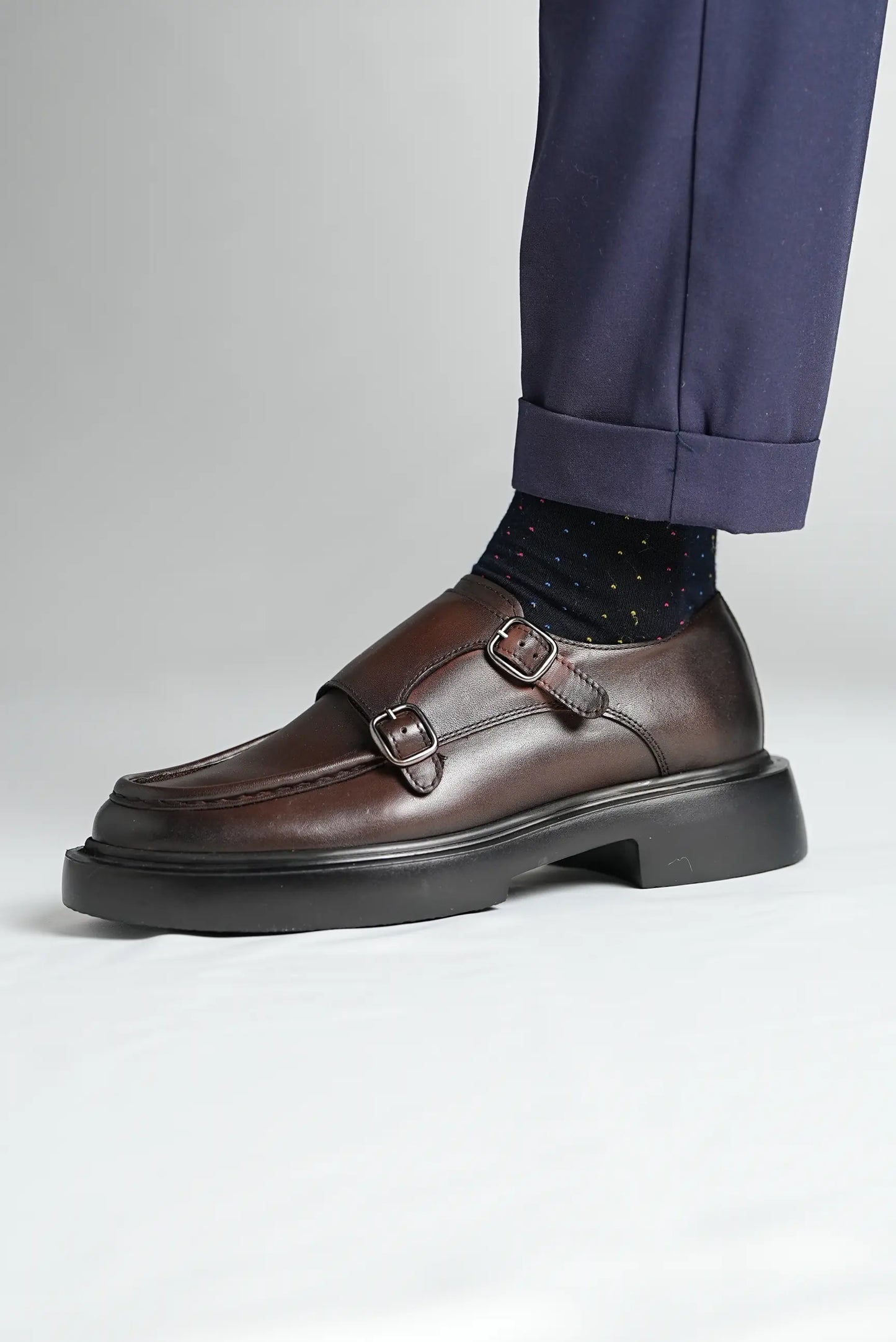 Choco Brown Double Monkstrap