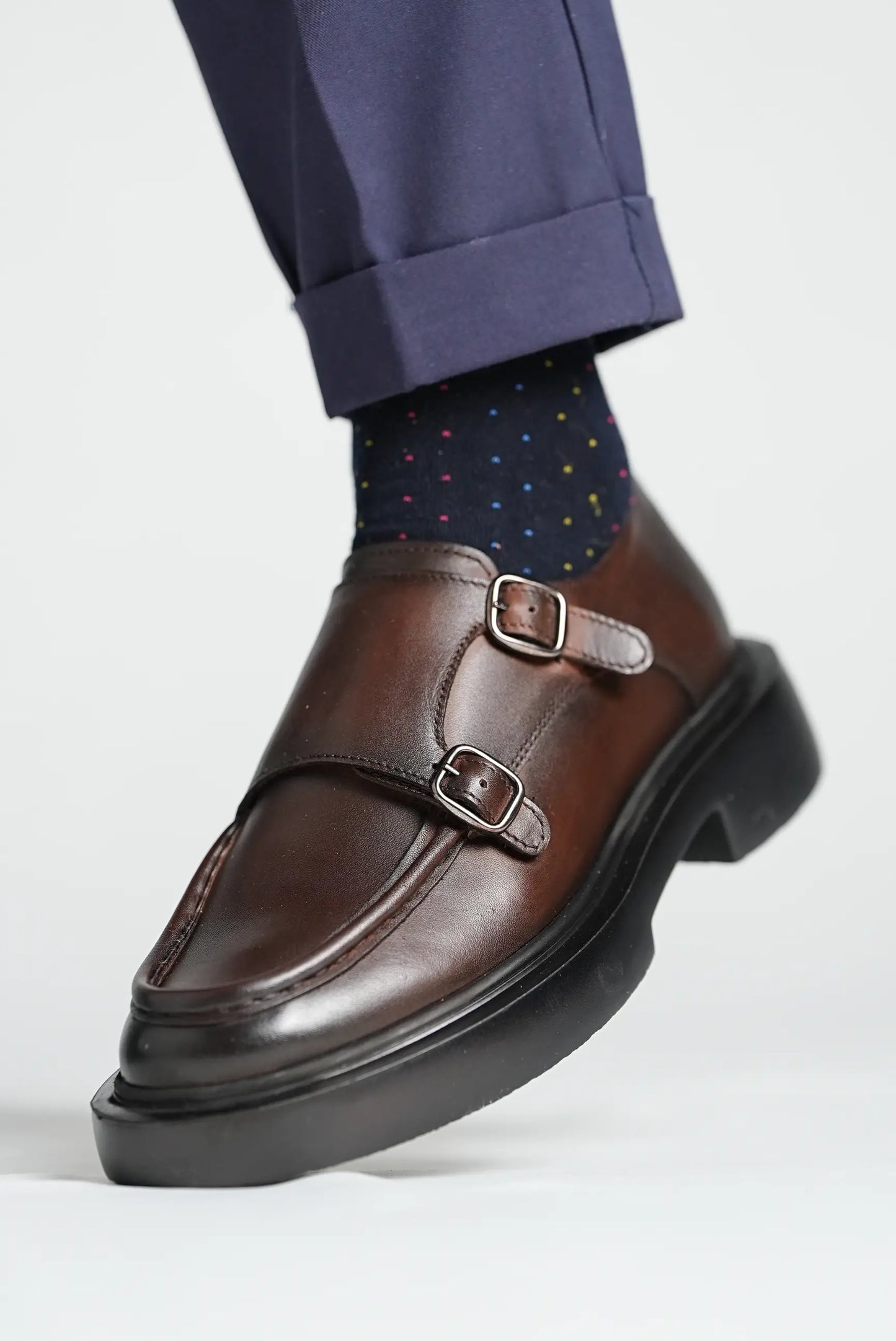 Choco Brown Double Monkstrap