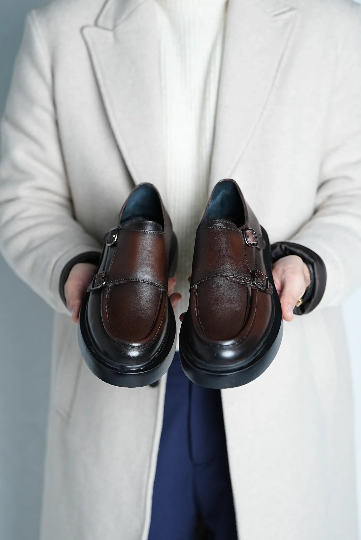 Choco Brown Double Monkstrap