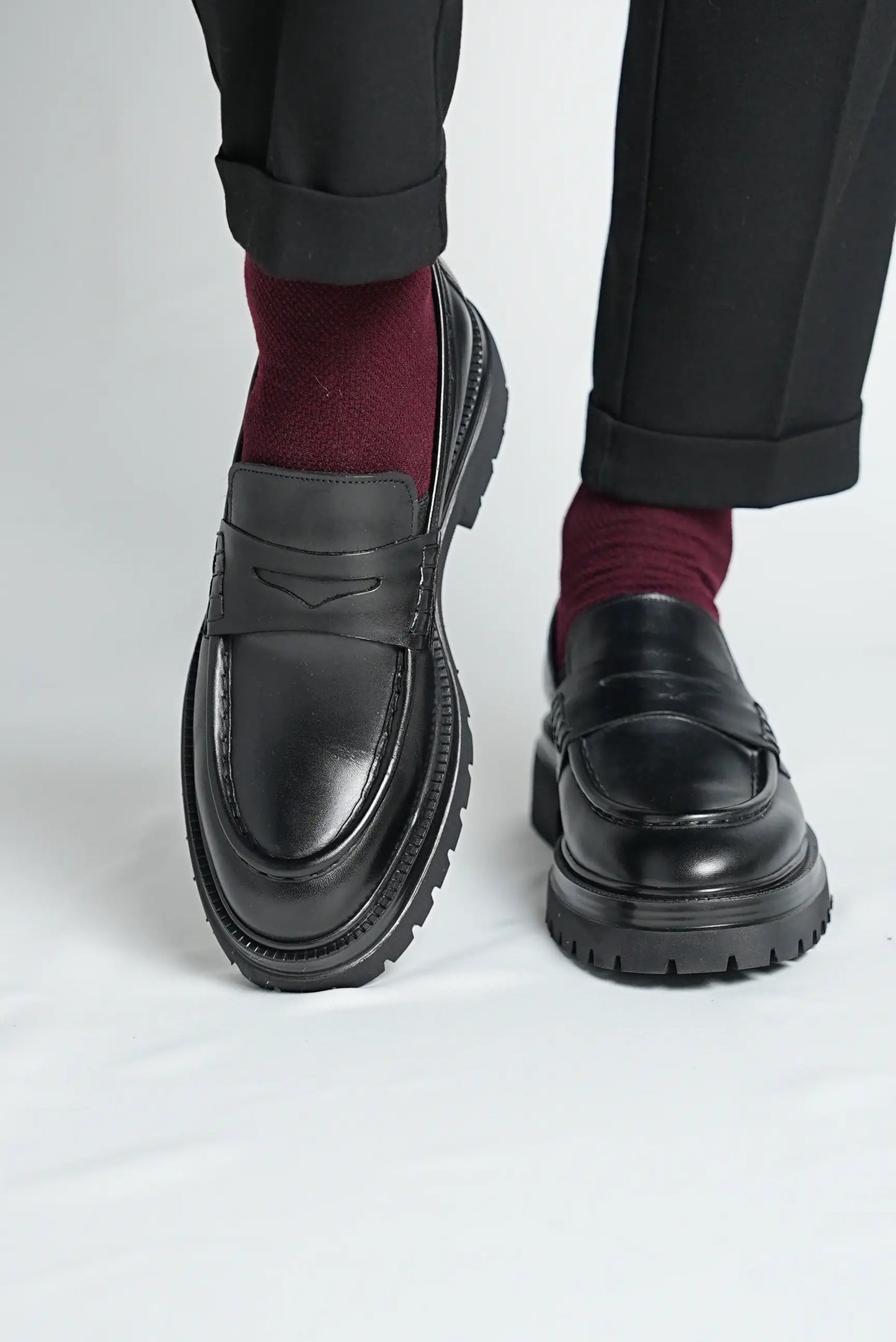 Black Penny Chunky Loafer OS