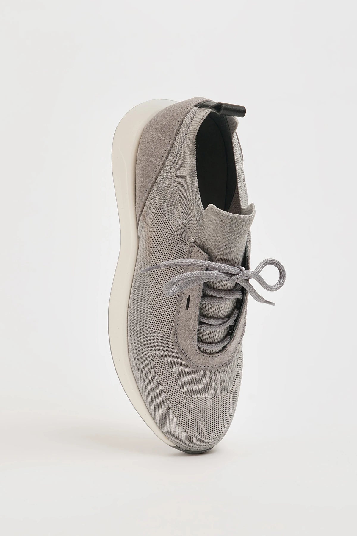 Grey Knitted Tricot Fabric Eva Sole Sneakers