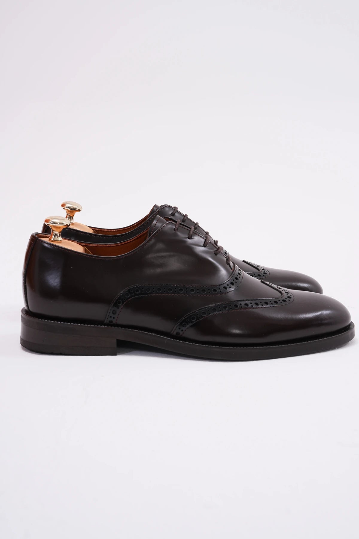 Brown Wingtip Laces Shoes