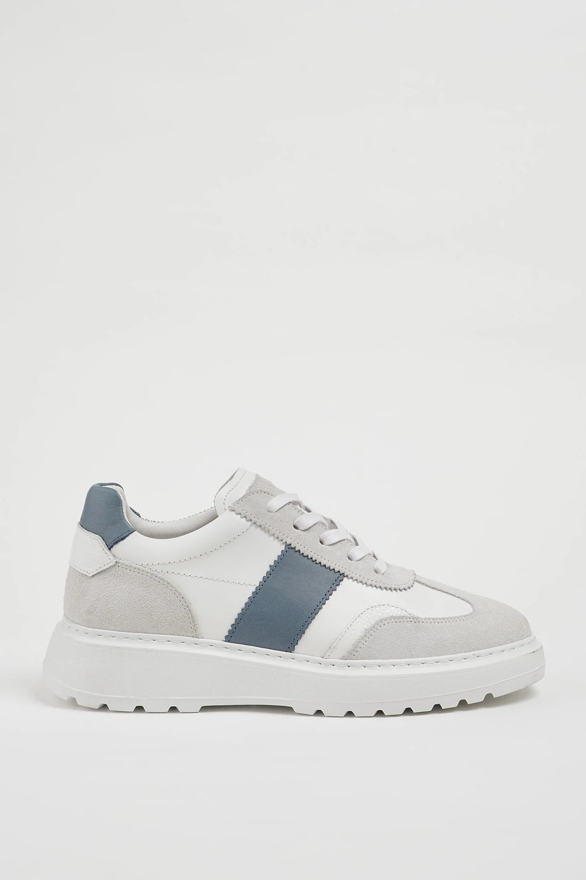 White Wazo Leather Sneakers