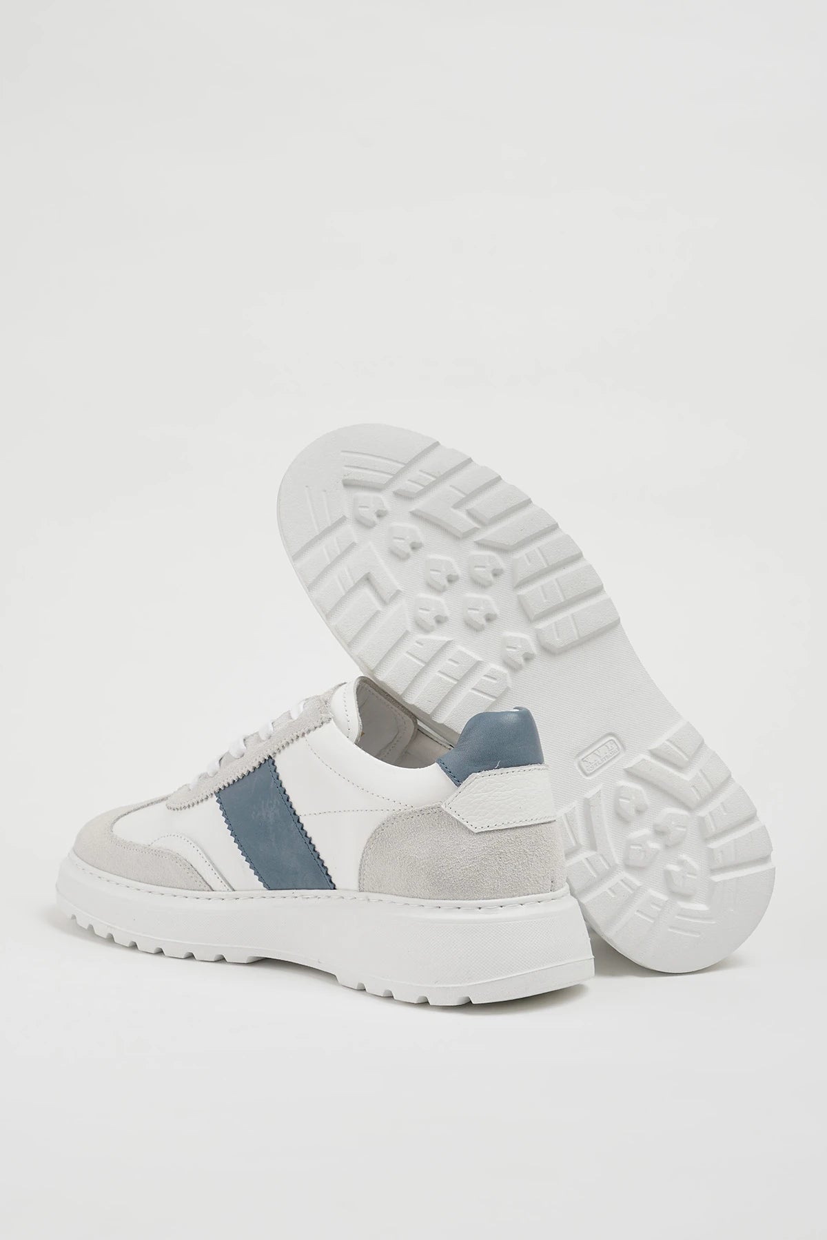 White Wazo Leather Sneakers
