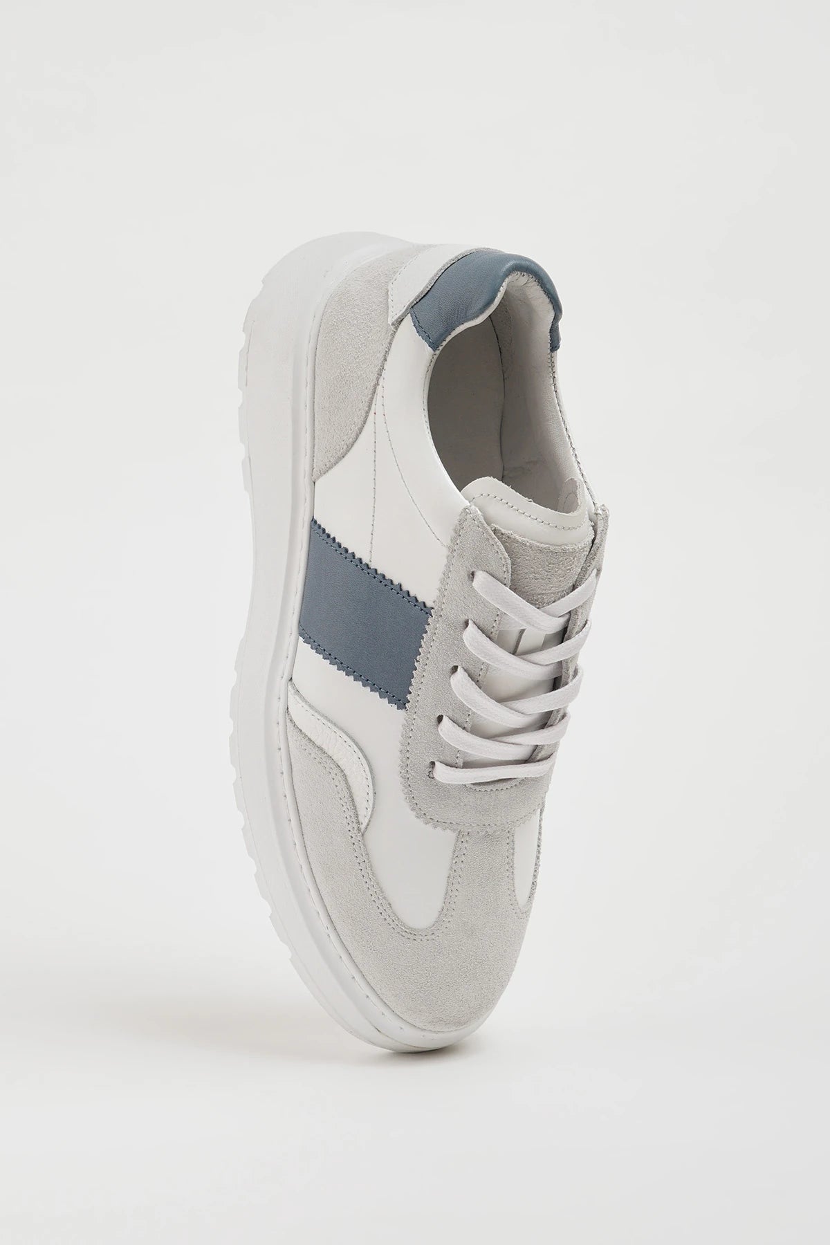 White Wazo Leather Sneakers