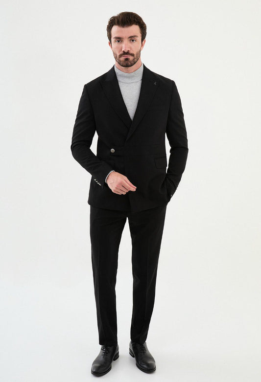 Men's Black Slim Fit Suits