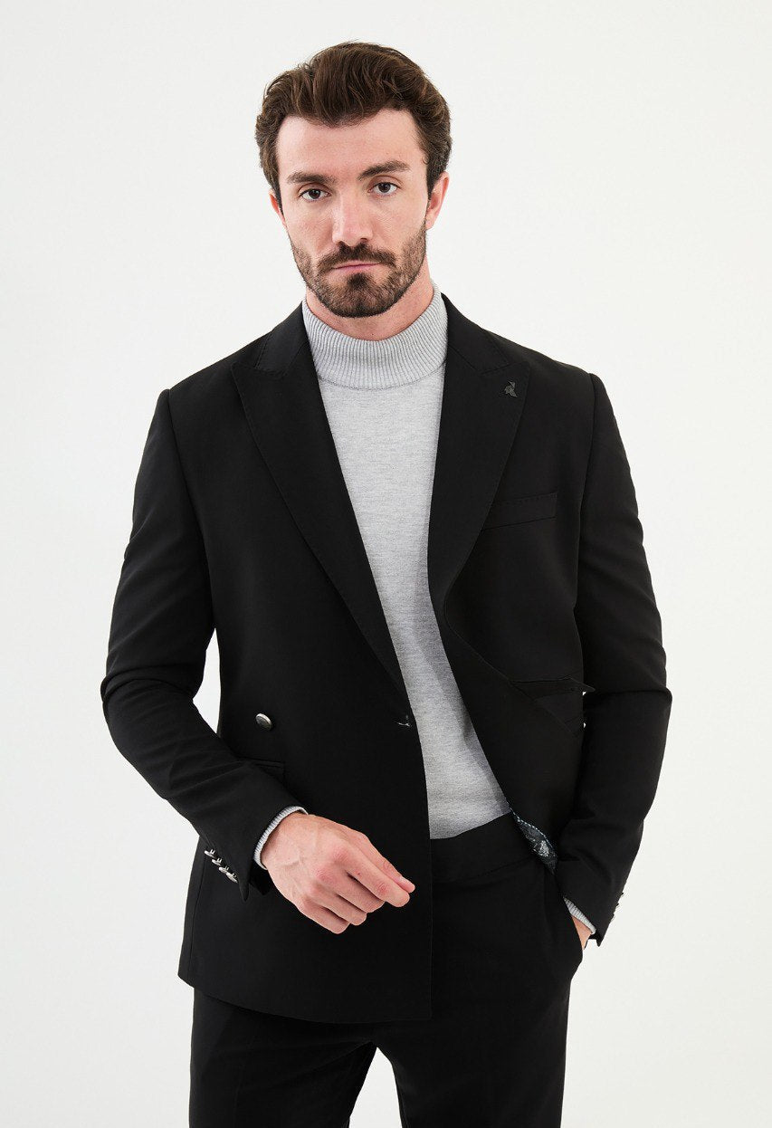 Men's Black Slim Fit Suits