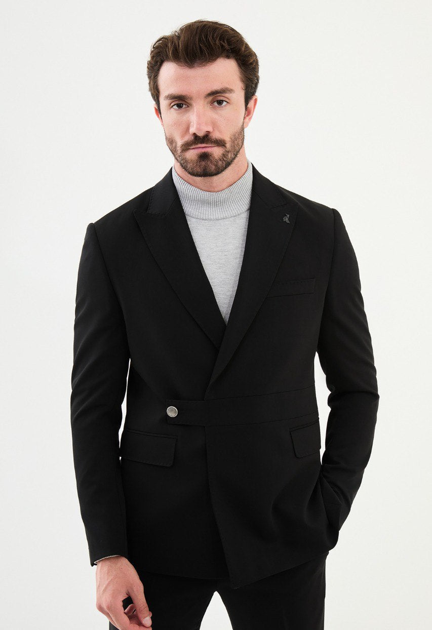 Men's Black Slim Fit Suits