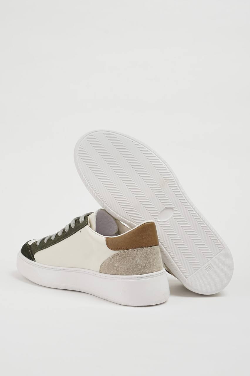 Men's Leather Multi Color Sneakers