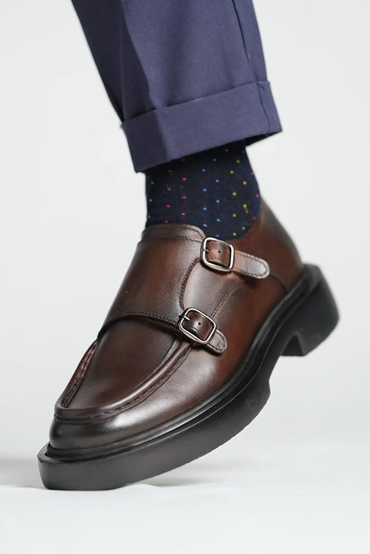 Choco Brown Double Monkstrap