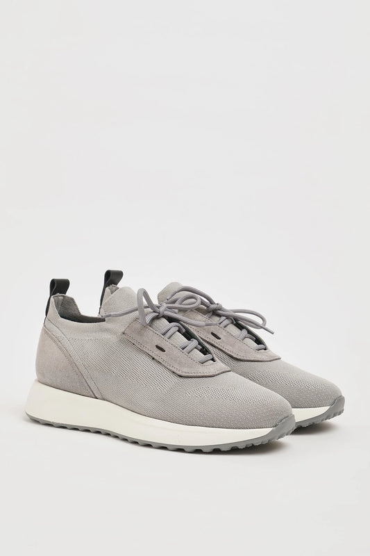 Grey Knitted Tricot Fabric Eva Sole Sneakers