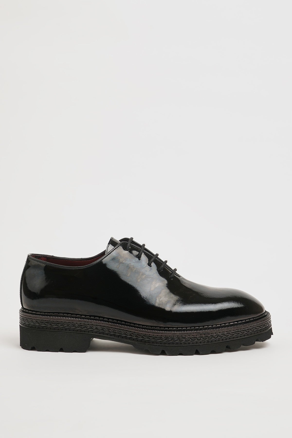 Black Patent Leather Derby Shoes