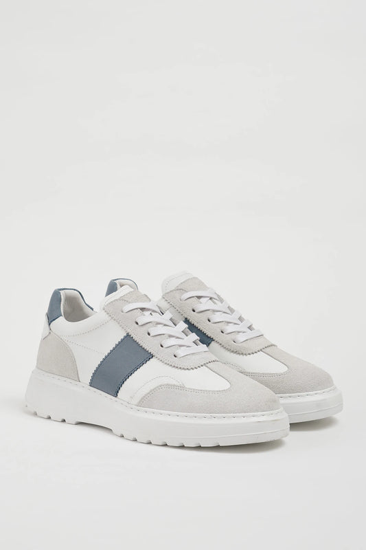 White Wazo Leather Sneakers