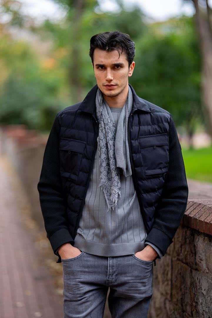 Men's Black Coat SC-236