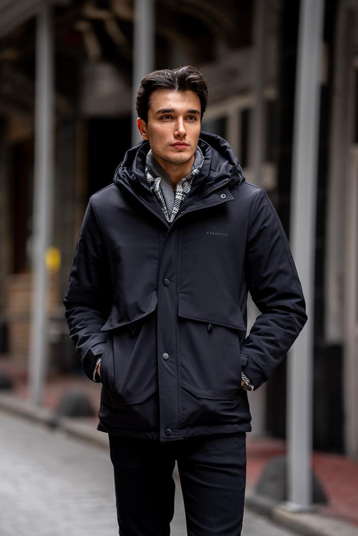 Men's Black Coat SC-235
