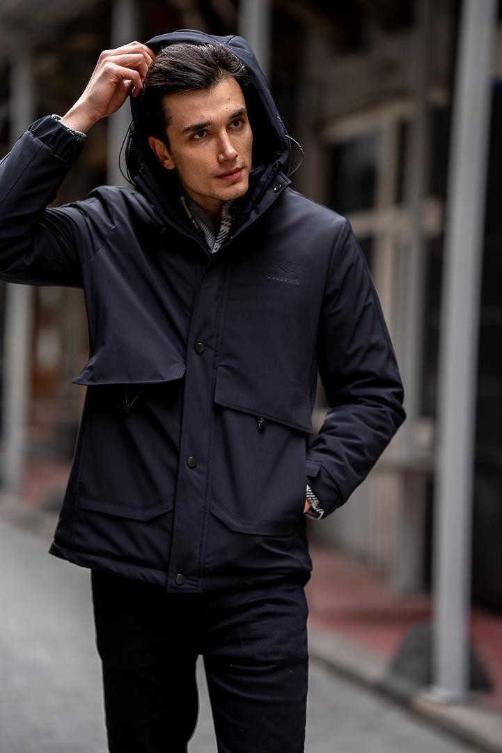 Men's Black Coat SC-235