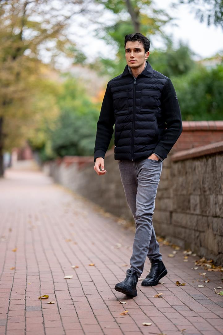 Men's Black Coat SC-236