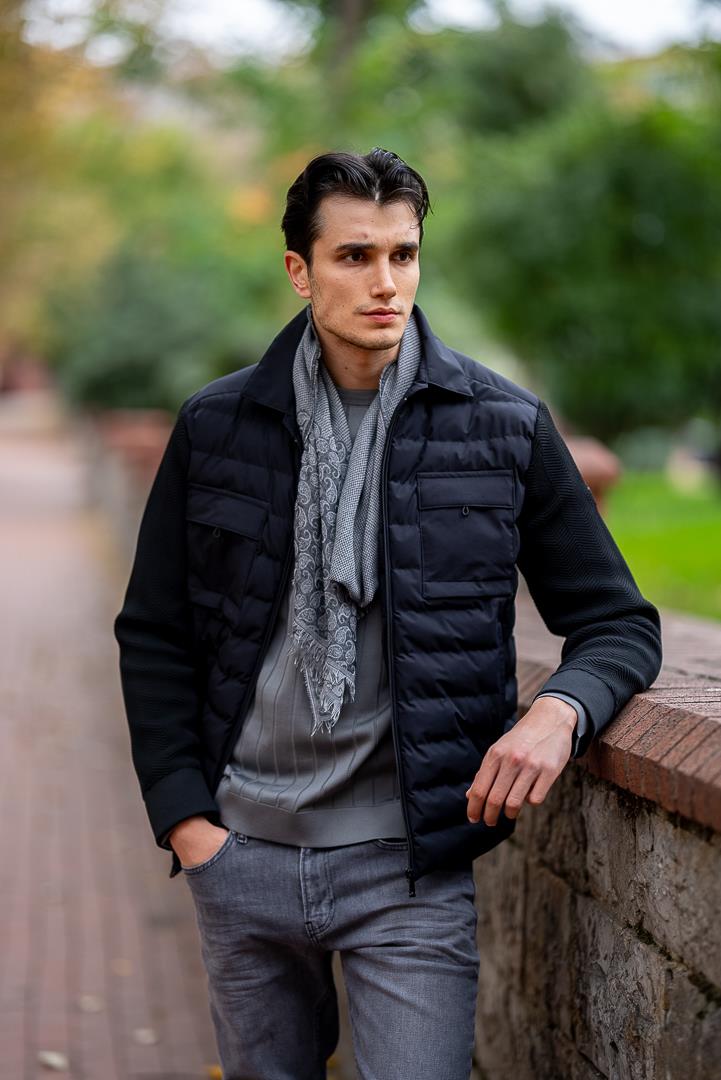 Men's Black Coat SC-236