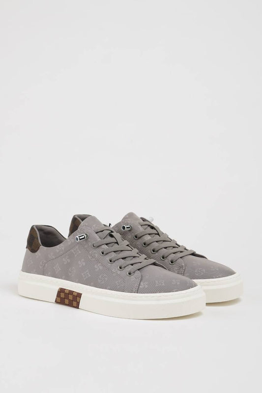 Grey Pattern Sneakers