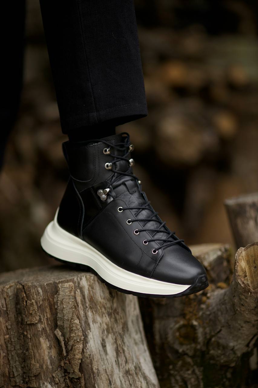 Black Nubuck Boots