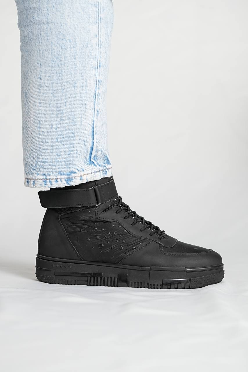 Black Ankle Strap Boots
